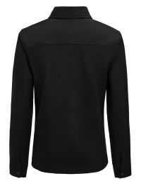 Damen Overshirt Schwarz mit Zwei-Wege-Reißverschluss
